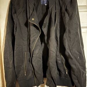 American Eagle Outfitters Black Bomber Jacket